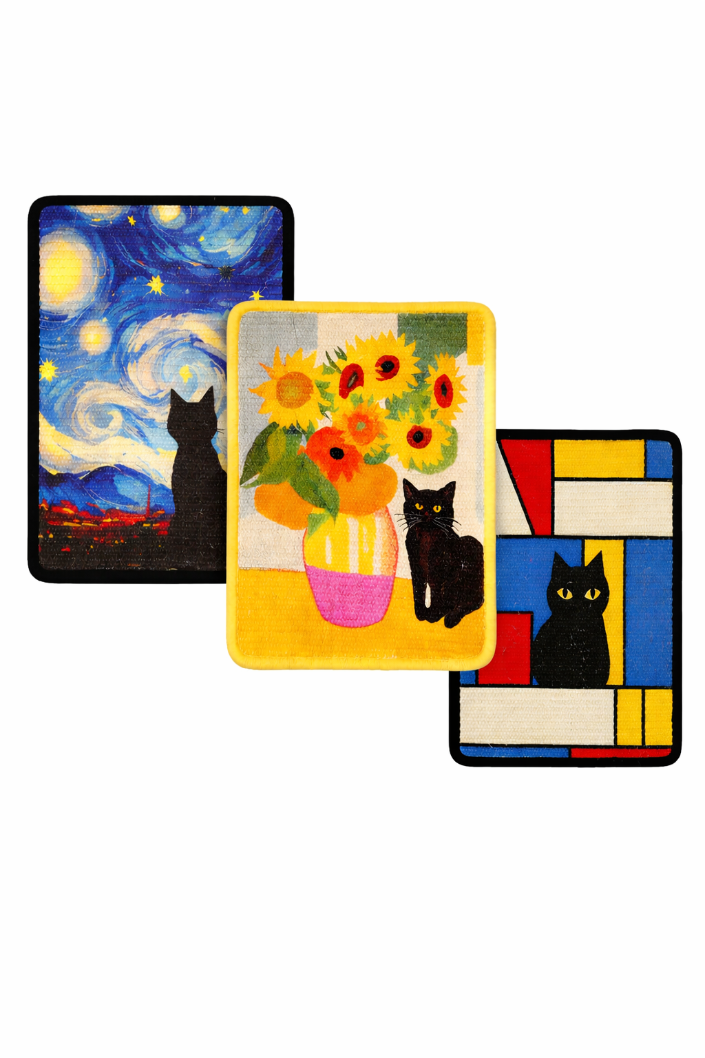 griffoir chat poster trois modèles verticals