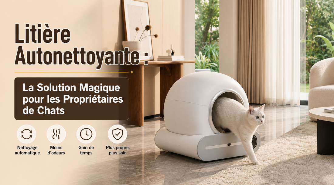 Litière Autonettoyante  La Solution Magique pour les Propriétaires de Chats