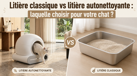 Litière classique vs litière autonettoyante