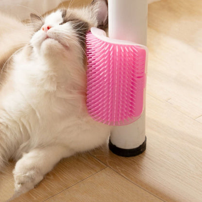 Grattoir Chat - PurrCornerGroomer™ -  Rose