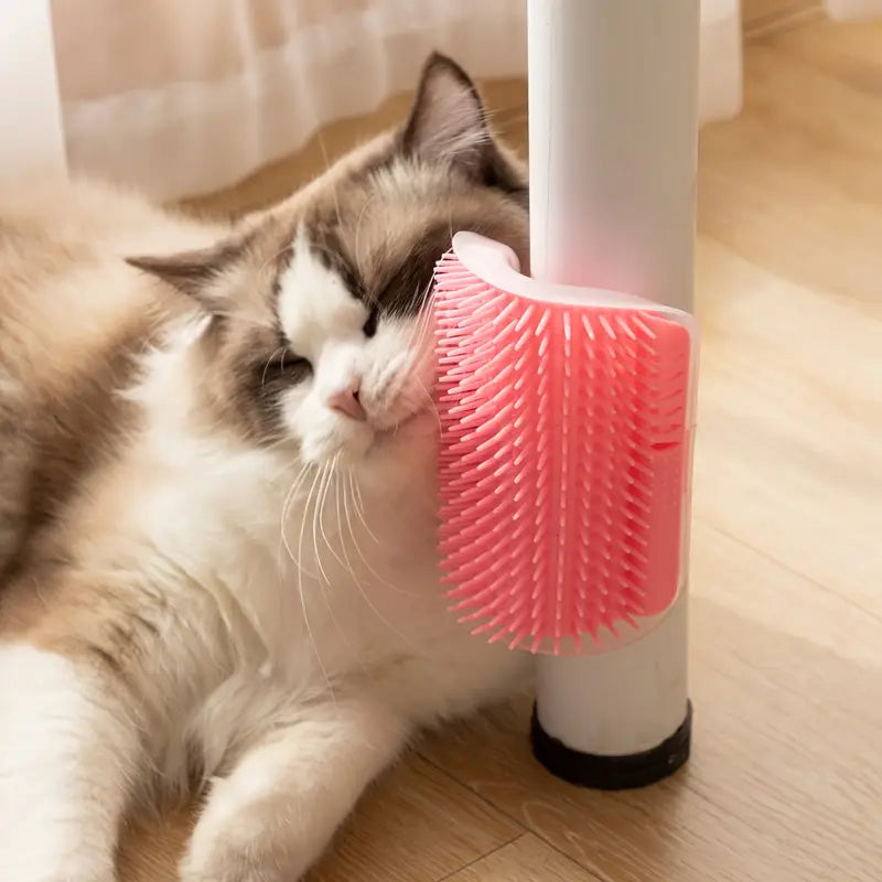 Grattoir Chat - PurrCornerGroomer™ -  Rose