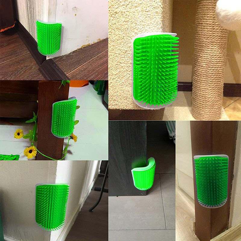 Grattoir Chat - PurrCornerGroomer™ -  Vert