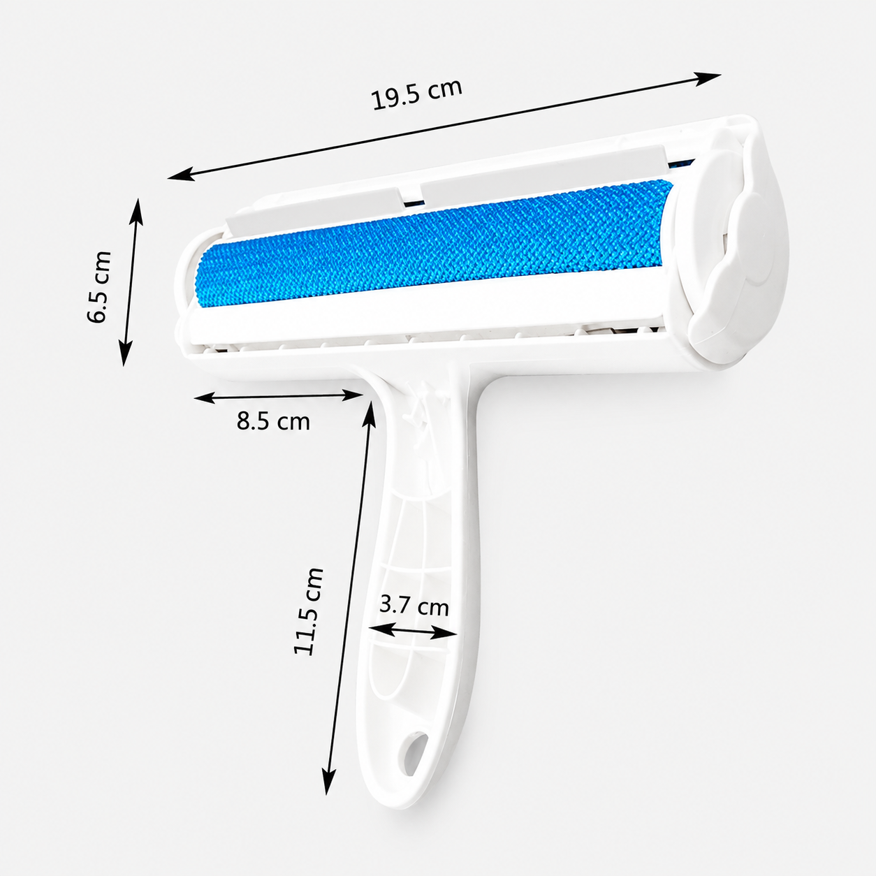Brosse anti poil bleu dimensions