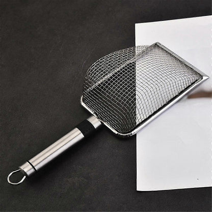 Pelle à litière fond noir blanc