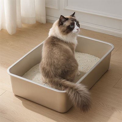 bac à litière sans couverture 