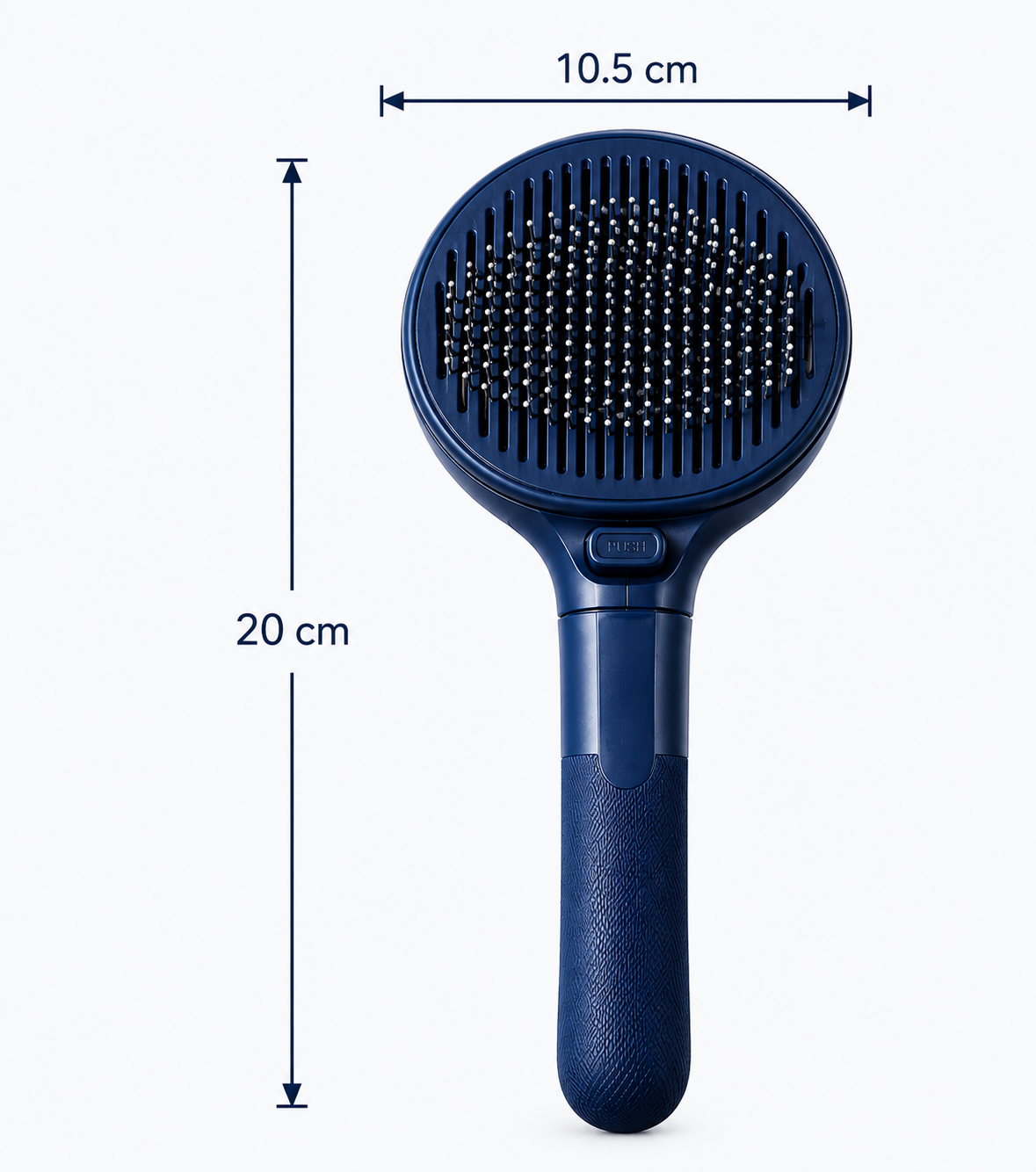 brosse pour chat PoilsZen bleu dimensions