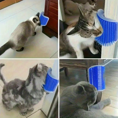 Grattoir Chat - PurrCornerGroomer™ - Bleu