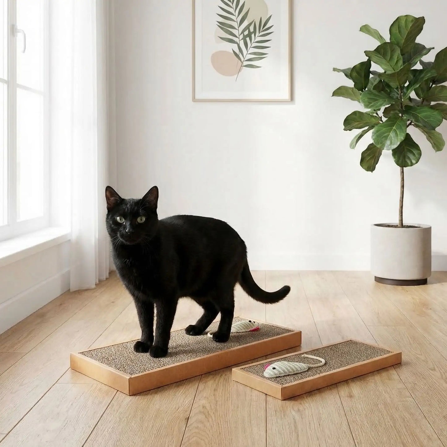 griffoir pour chat chat noir