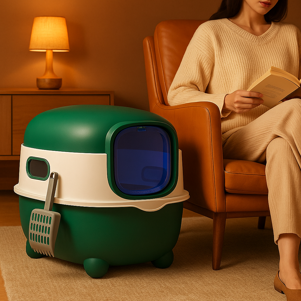 Litière chat fermée  | DomusBac™