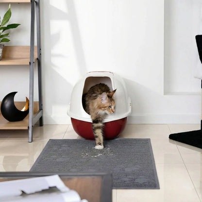 tapis chat litière salon chat