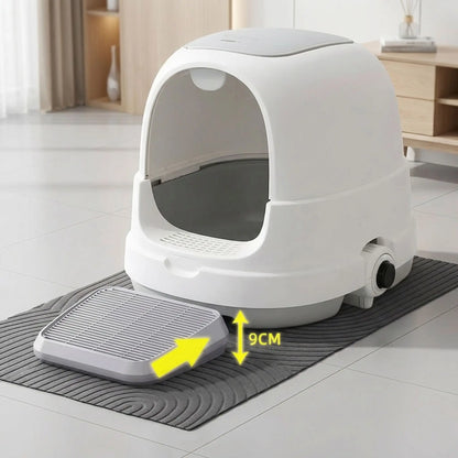 tapis litière pour chat et bac à litière